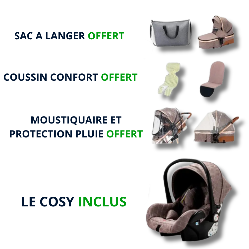 Eleganz 3 in 1 Kinderwagen