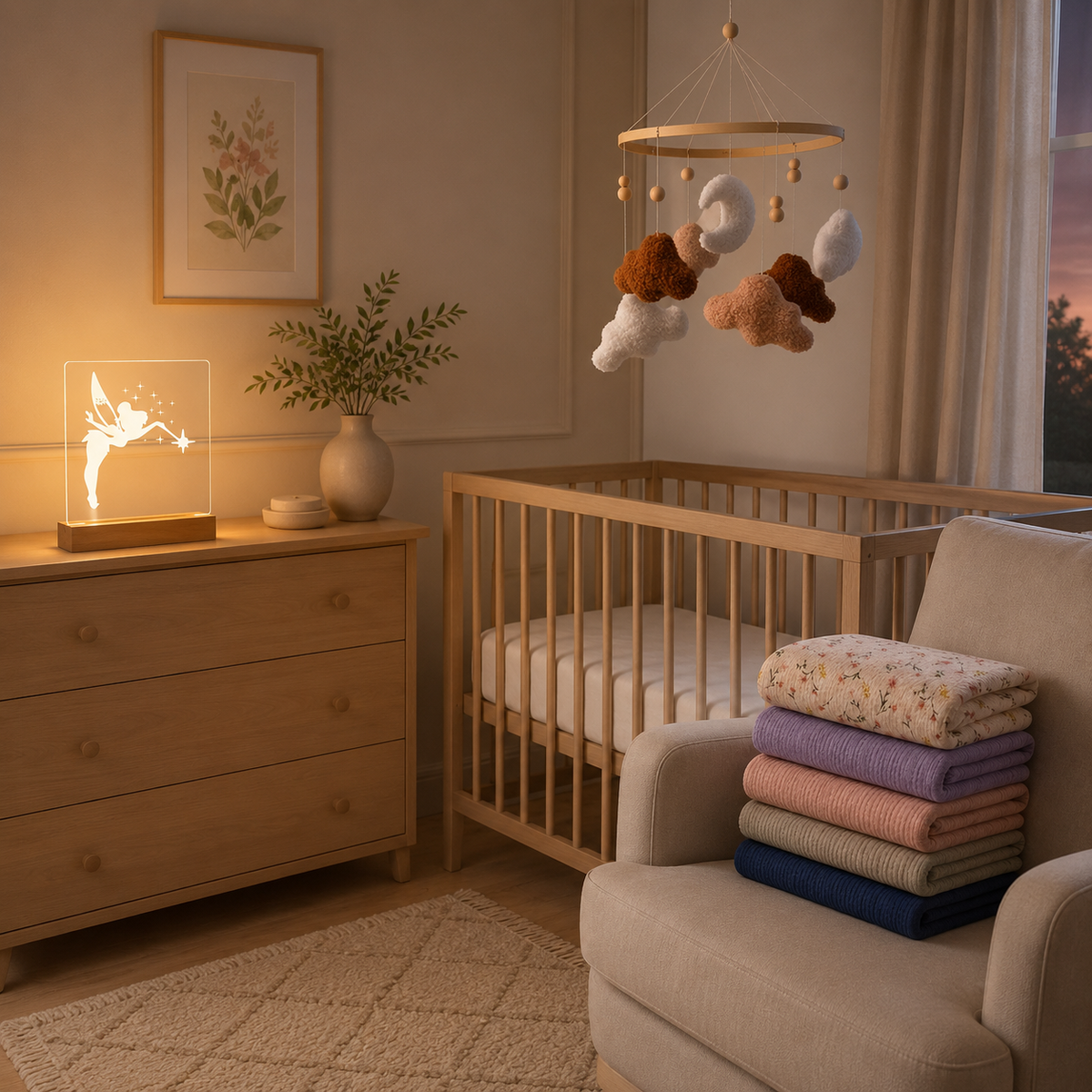 Chambre de bébé douce et rassurante pour l’automne