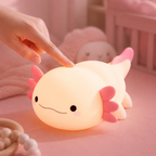 Commande tactile de la veilleuse axolotl en silicone