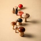 Jeu d’eveil Champignon - Set de Champignon Bois - Jeu D’eveil bébé