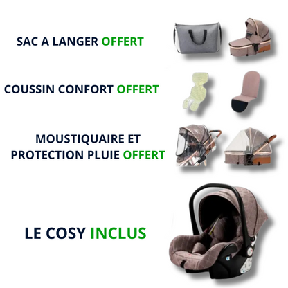 Eleganz 3 in 1 Kinderwagen