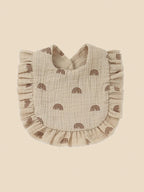Lot de 2 Bavoirs Bébé en Gaze de Coton à Volants