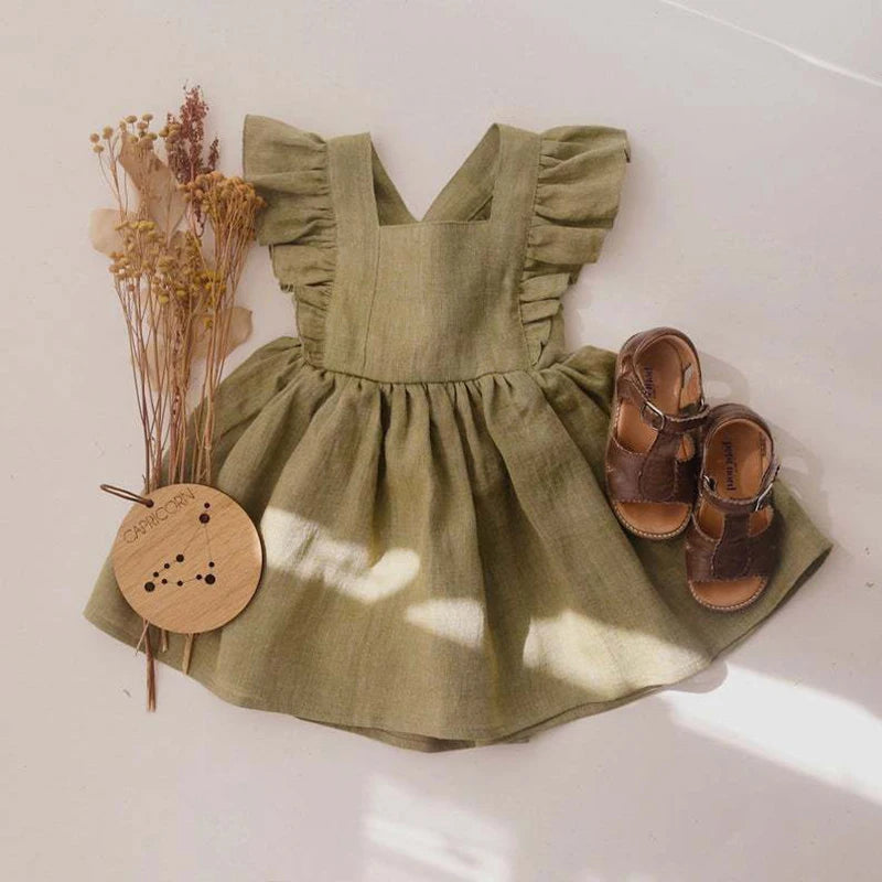 Robe Bébé Fille à Volants et Jupe Évasée