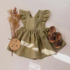 Robe Bébé Fille à Volants et Jupe Évasée