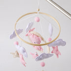 Mobile bébé Lapin Rose - Lapin Rose - Mobile bébé