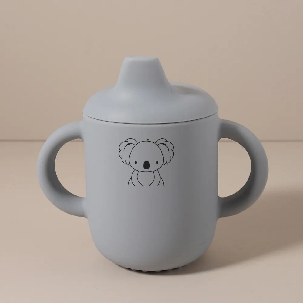 Tasse d’Apprentissage Bébé Personnalisée en Silicone – 180 ml