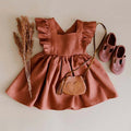 Robe Bébé Fille à Volants et Jupe Évasée