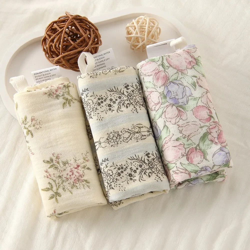 Linges de Toilette Bébé en Gaze de Coton — Lot de 3 ou 5
