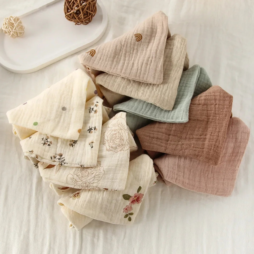 Lingettes Bébé en Gaze de Coton – Lot de 5