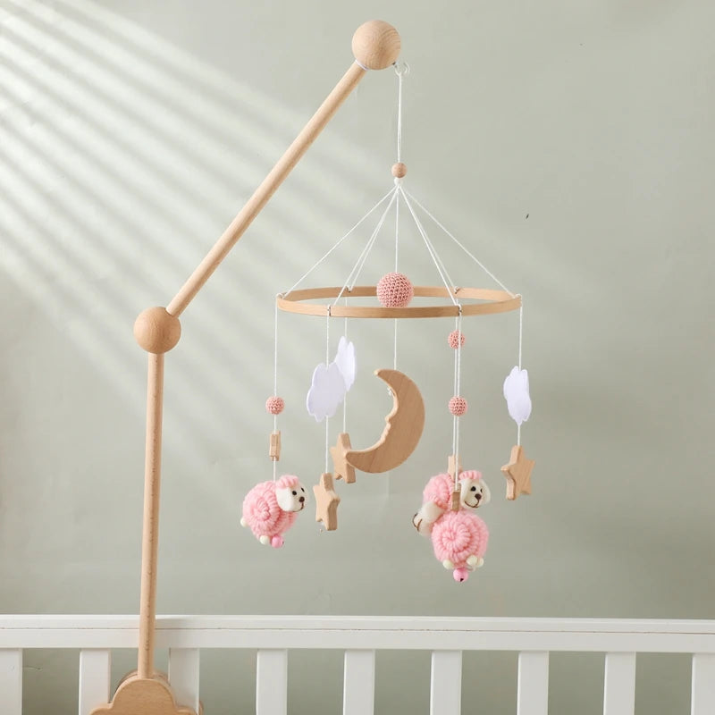 Mobile Bébé Mouton Rose - Rose - Mobile bébé