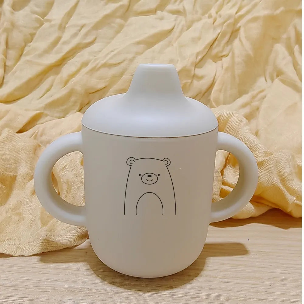 Tasse d’Apprentissage Bébé Personnalisée en Silicone – 180 ml
