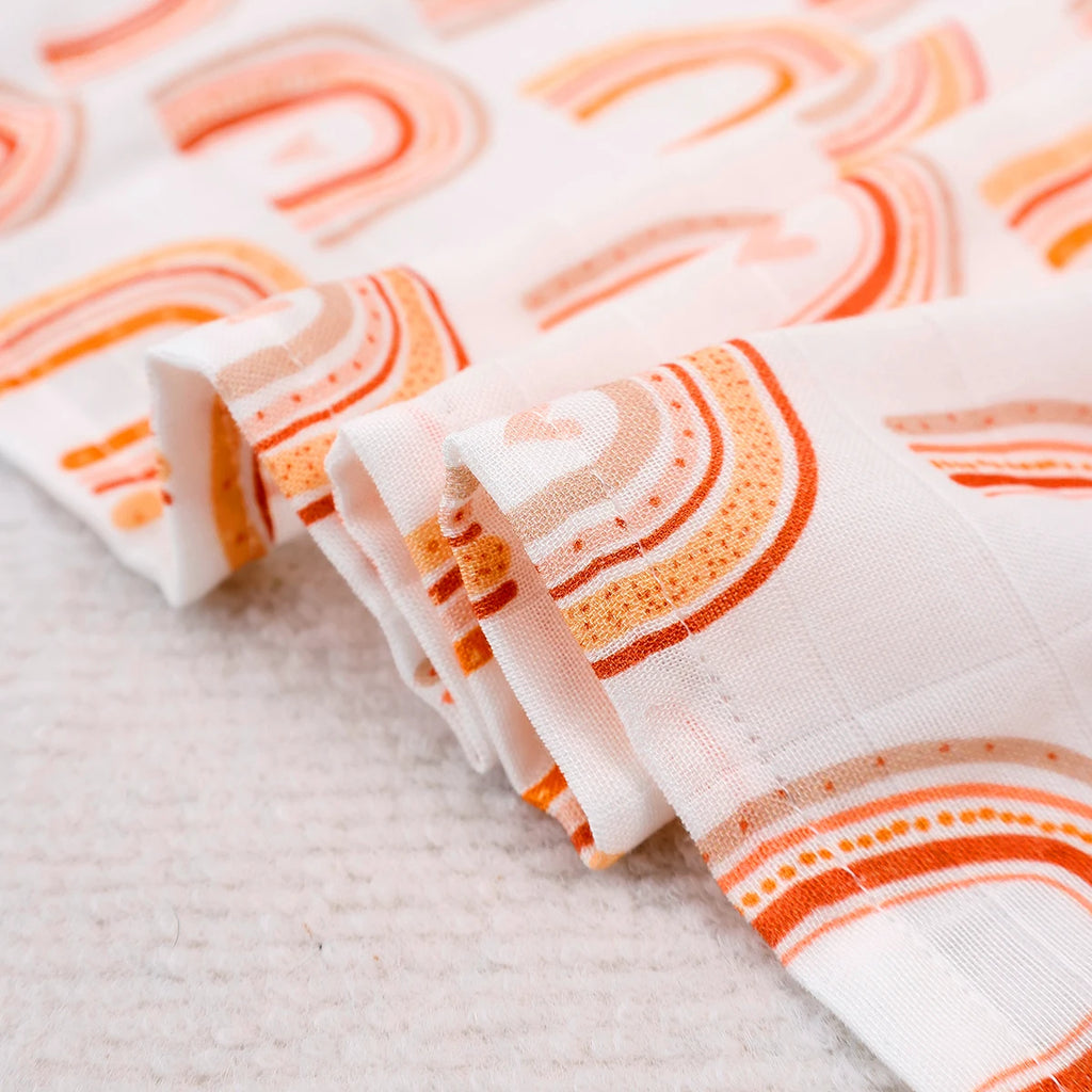 Langes Bébé en Mousseline Coton et Bambou – Lot de 5