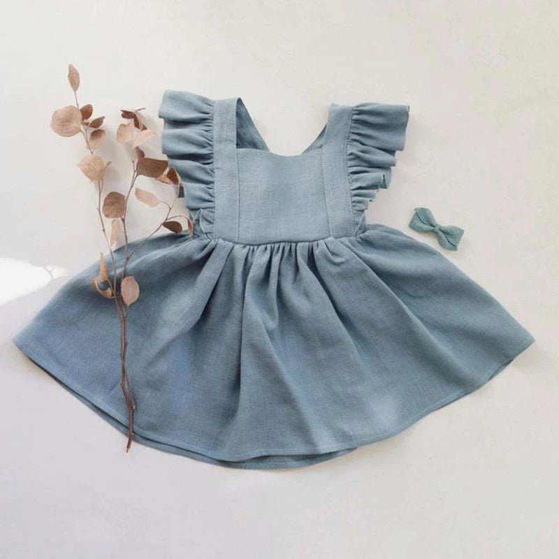 Robe Bébé Fille à Volants et Jupe Évasée
