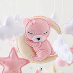Mobile bébé Lapin Rose - Lapin Rose - Mobile bébé