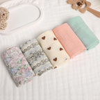 Lingettes Bébé en Gaze de Coton – Lot de 5