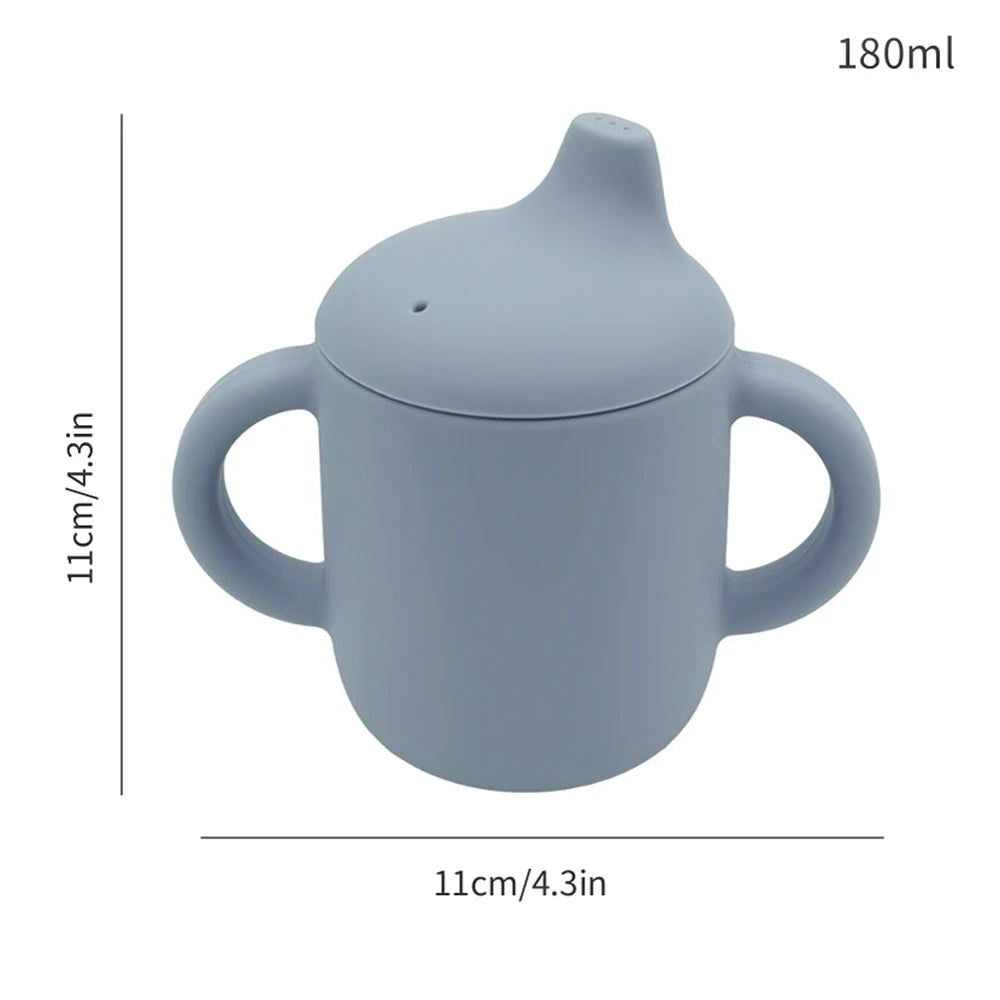 Tasse d’Apprentissage Bébé Personnalisée en Silicone – 180 ml