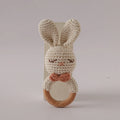 Hochet bébé Animaux en Crochet et Bois