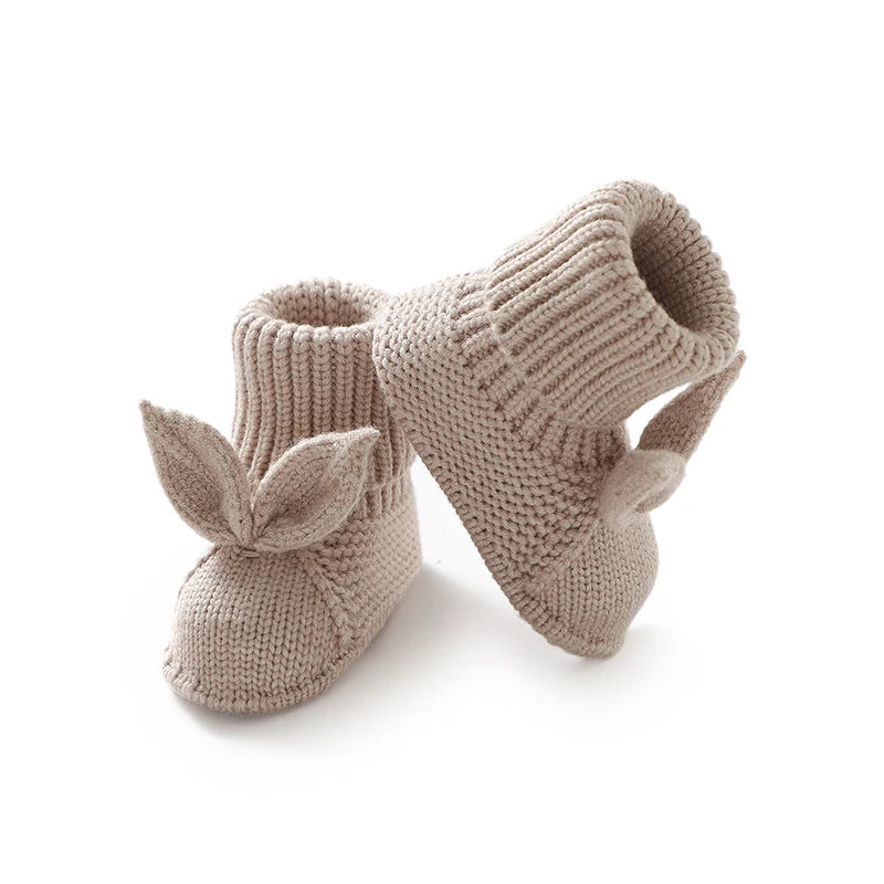 Chaussons Bébé Lapin en Maille Douce