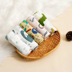 Langes Bébé en Mousseline Coton et Bambou – Lot de 5
