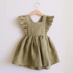 Robe Bébé Fille à Volants et Jupe Évasée