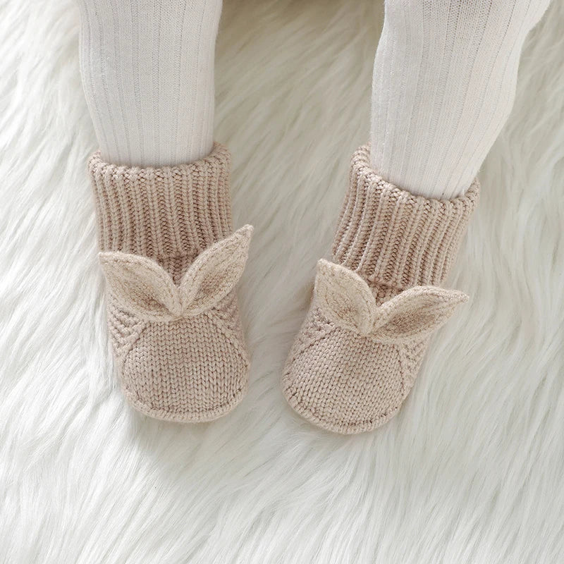 Chaussons Bébé Lapin en Maille Douce