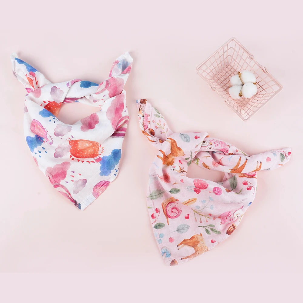 Langes Bébé en Mousseline de Coton — Lot de 5