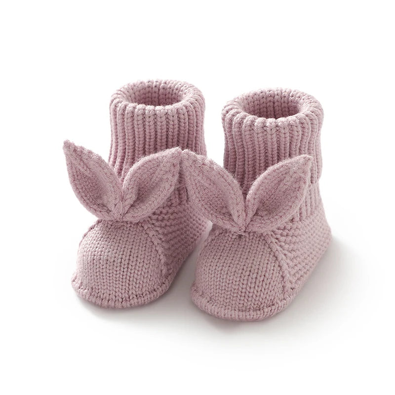 Chaussons Bébé Lapin en Maille Douce