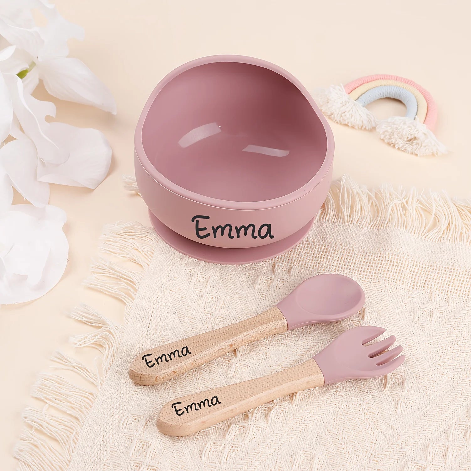 Coffret Repas Bébé Personnalisé – 3 Pièces