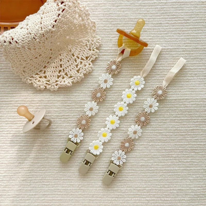 Attache Tétine Fleur - Attache tétine