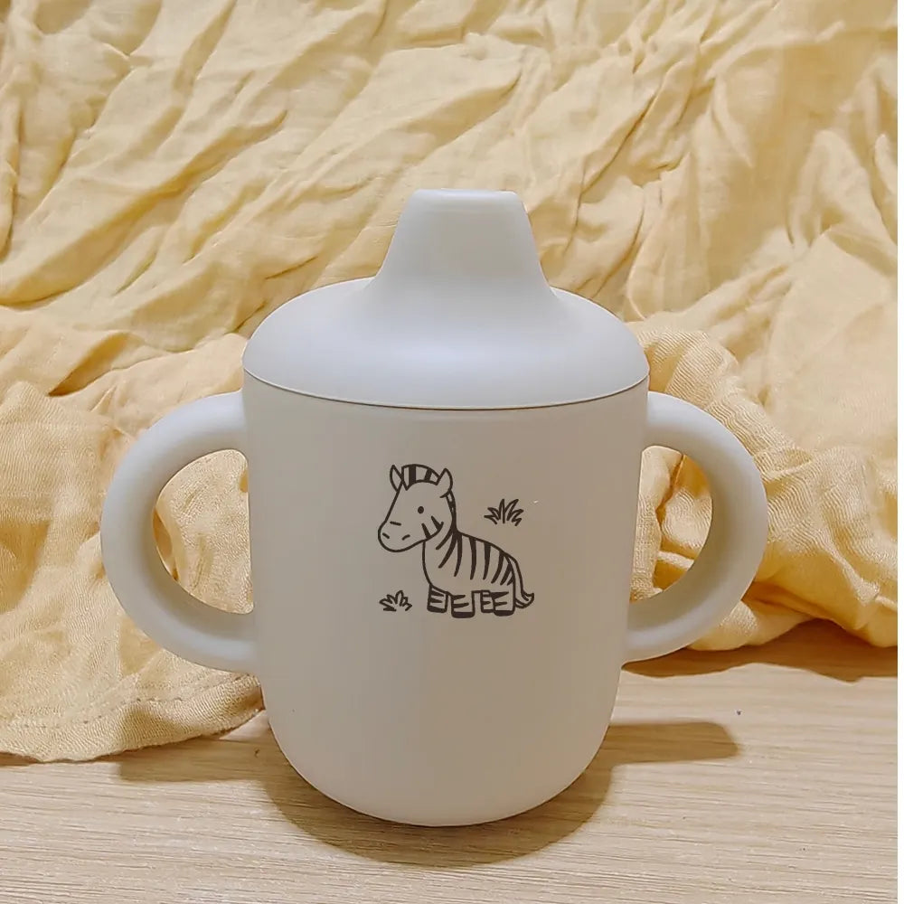 Tasse d’Apprentissage Bébé Personnalisée en Silicone – 180 ml