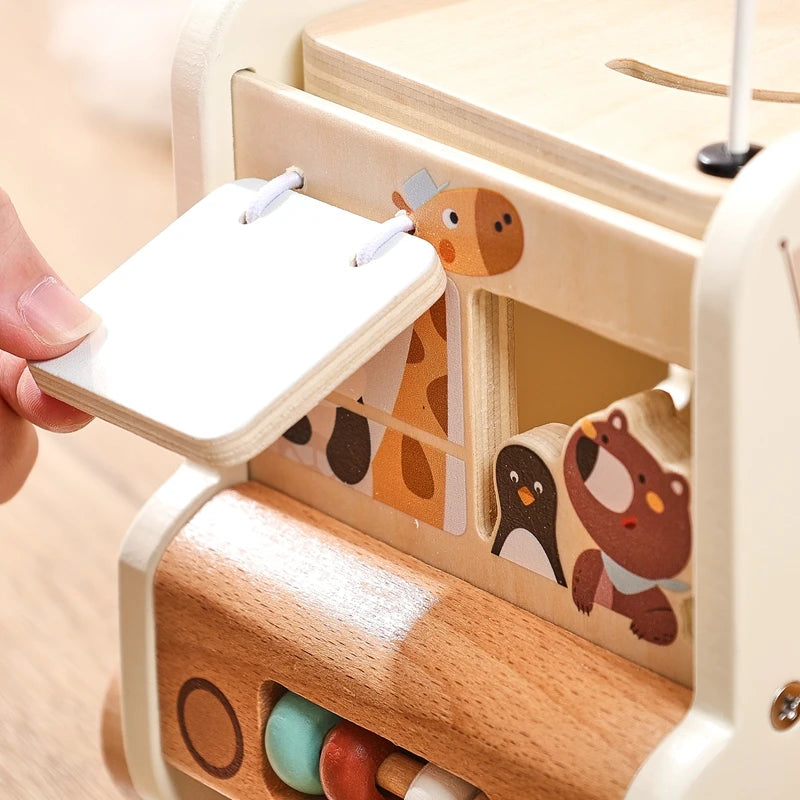 Jouet Montessori 1 an Petit Bus et Animaux