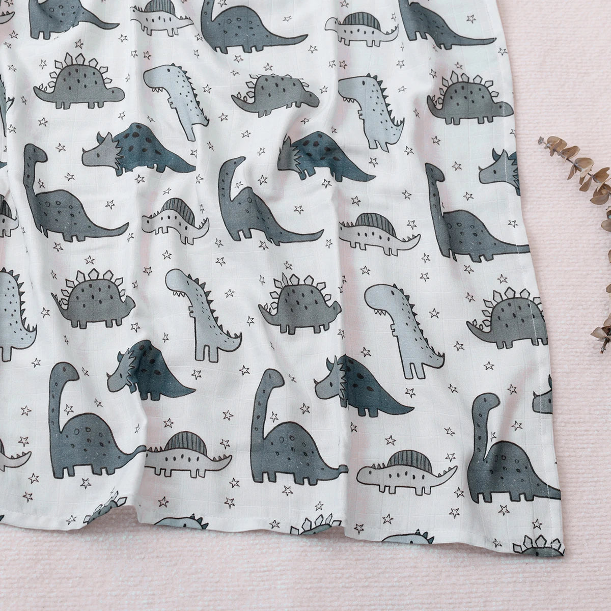 Couverture d’Emmaillotage Bébé en Mousseline Bambou et Coton