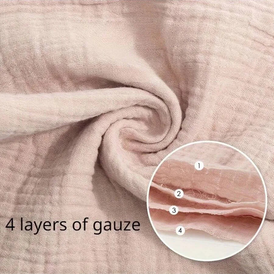 Linges Bébé en Gaze 4 Épaisseurs – Lot de 5