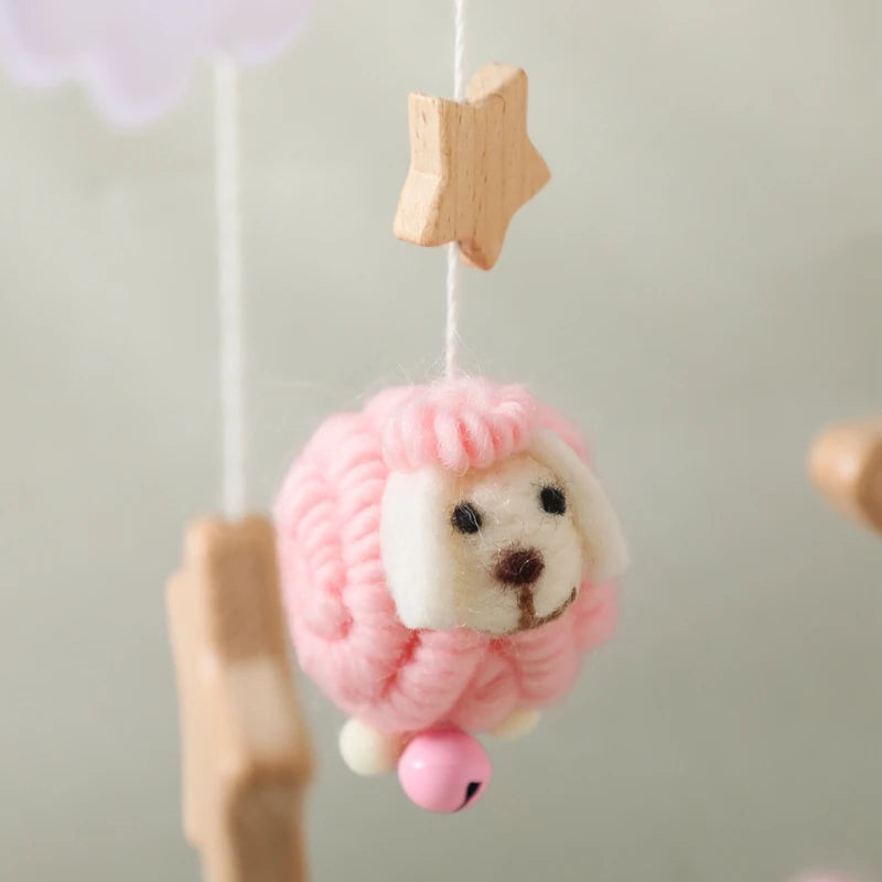 Mobile Bébé Mouton Rose - Rose - Mobile bébé