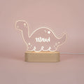 Veilleuse Bébé Personnalisable Dinosaure Blanc Chaud / Dinosaure - Veilleuse bébé