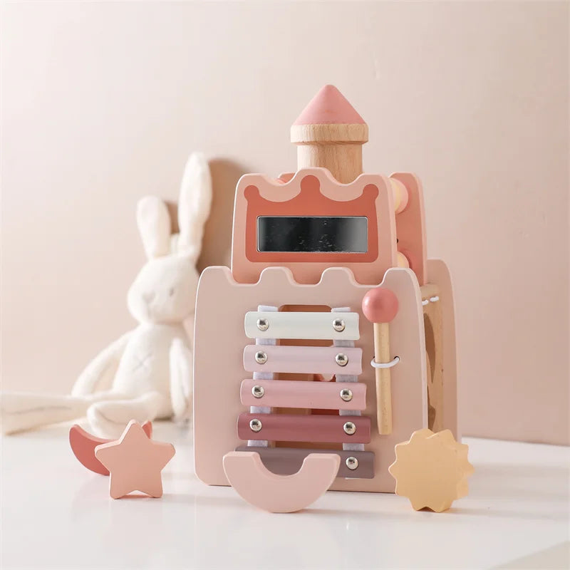 Jouet fille 1 an Montessori - Rose - Jouet En bois bébé