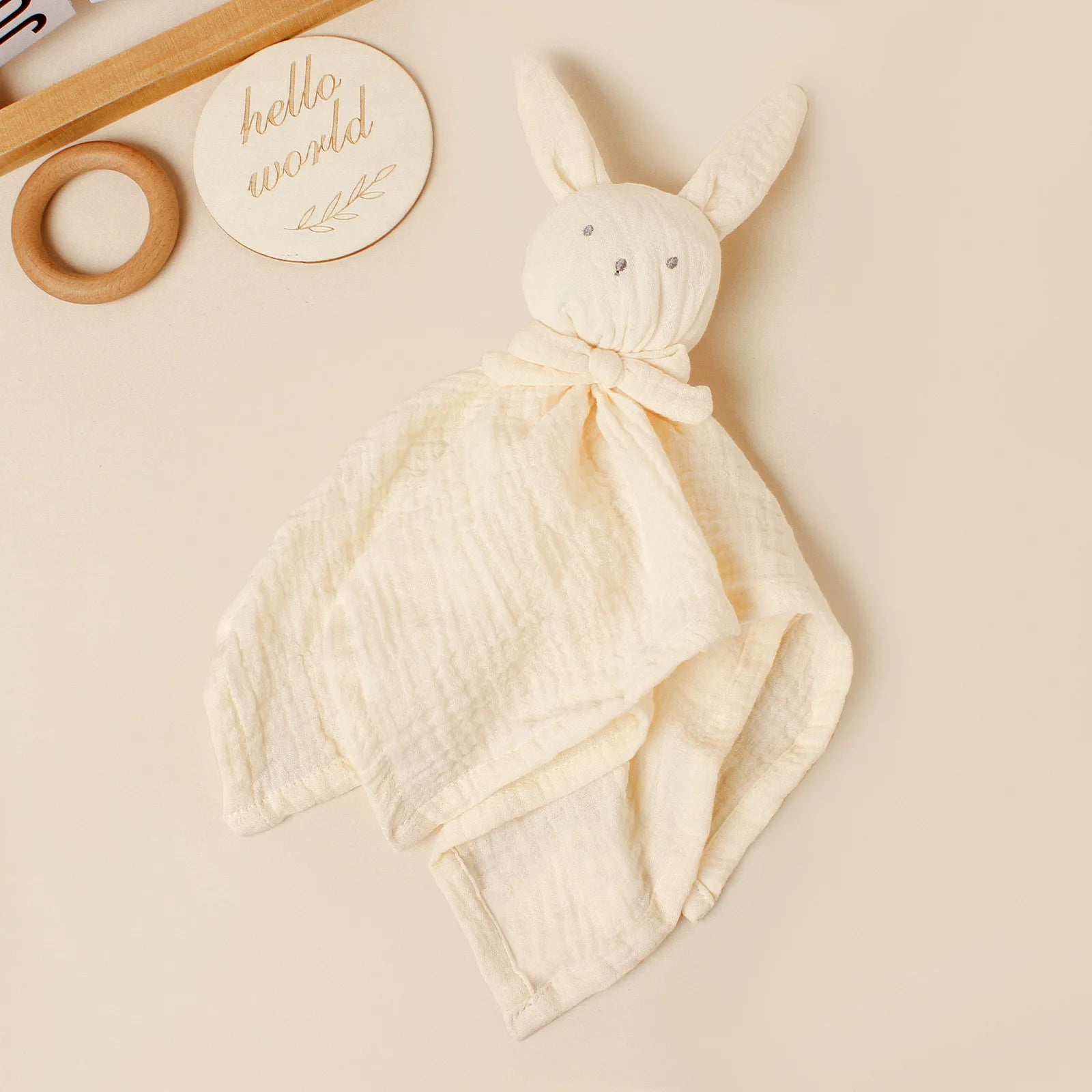 Doudou Petit Lapin en Coton Gaze