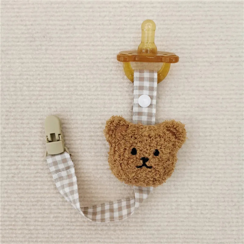 Attache Tétine Petit Ours - Ourson Café - Attache Tétine