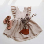 Robe Bébé Fille à Volants et Jupe Évasée