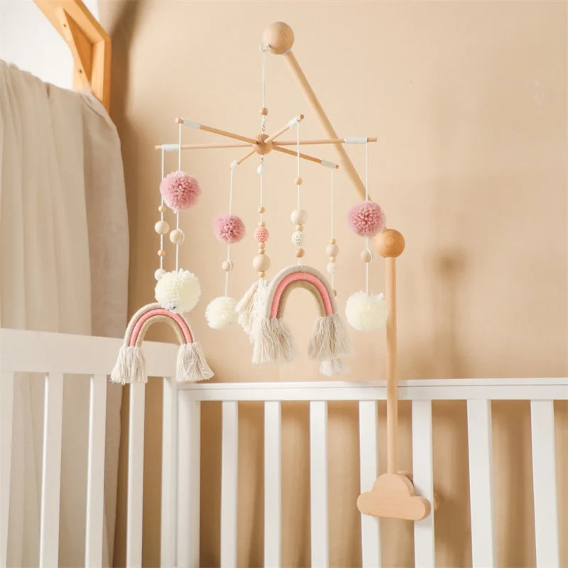 Mobile bébé Arc en Ciel Rose Rose - Mobile bébé