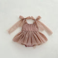 Robe Body Bébé en Tulle à Nœuds