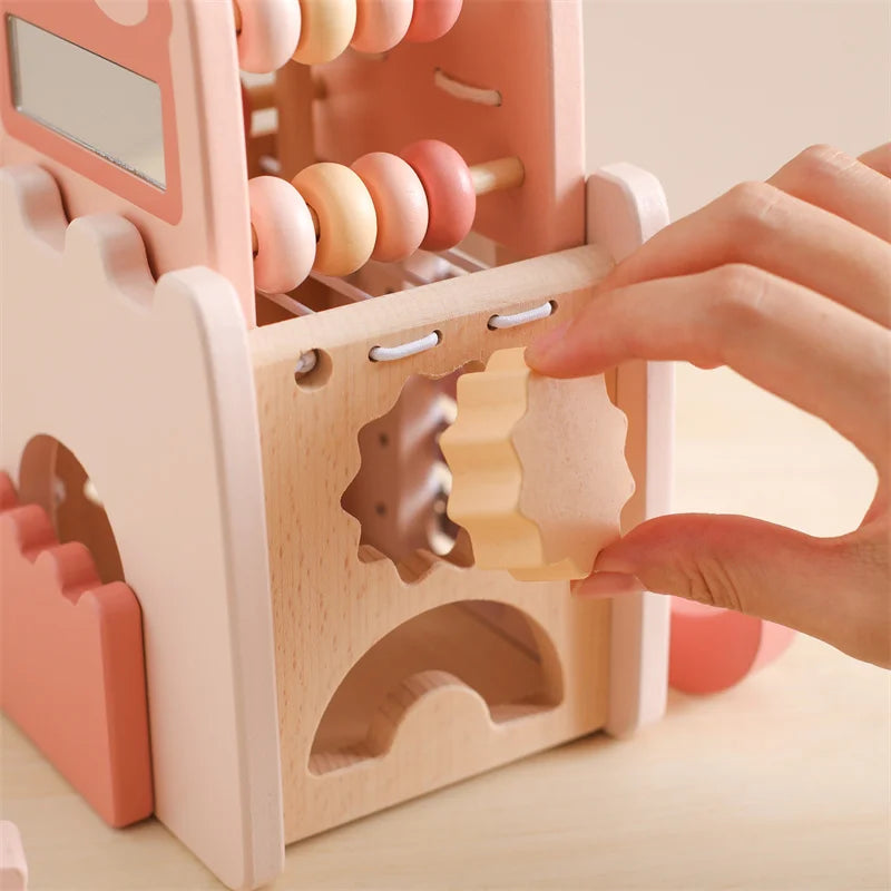 Jouet fille 1 an Montessori - Rose - Jouet En bois bébé