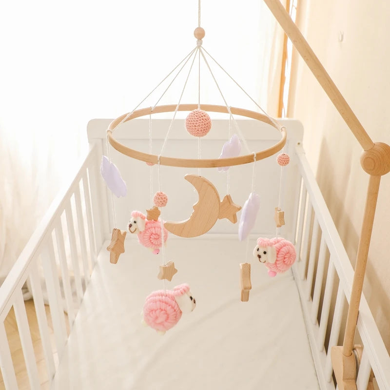 Mobile Bébé Mouton Rose - Rose - Mobile bébé