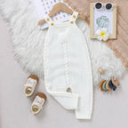 Barboteuse Bébé en Tricot à Bretelles