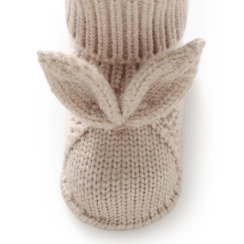 Chaussons Bébé Lapin en Maille Douce