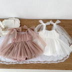 Robe Body Bébé en Tulle à Nœuds