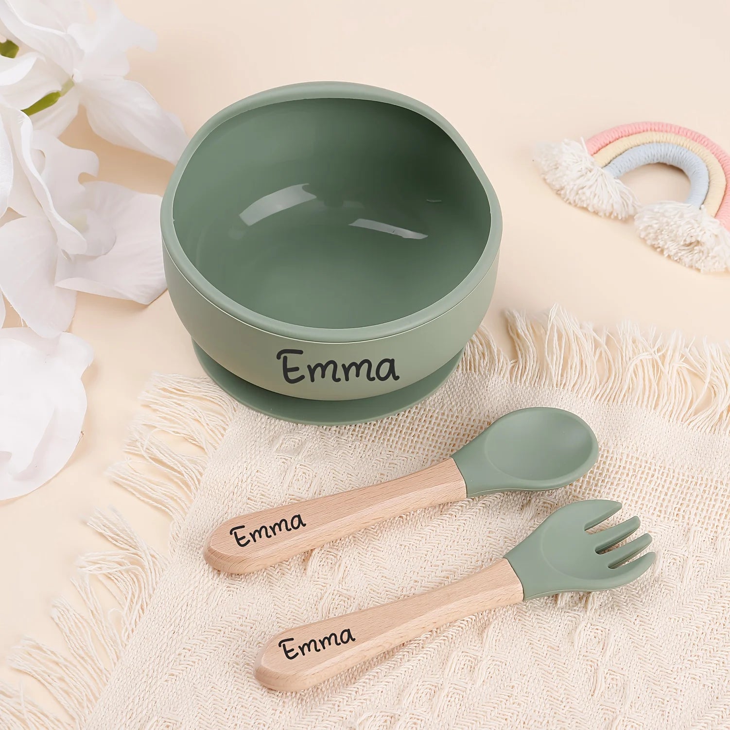 Coffret Repas Bébé Personnalisé – 3 Pièces