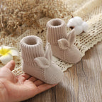 Chaussons Bébé Lapin en Maille Douce