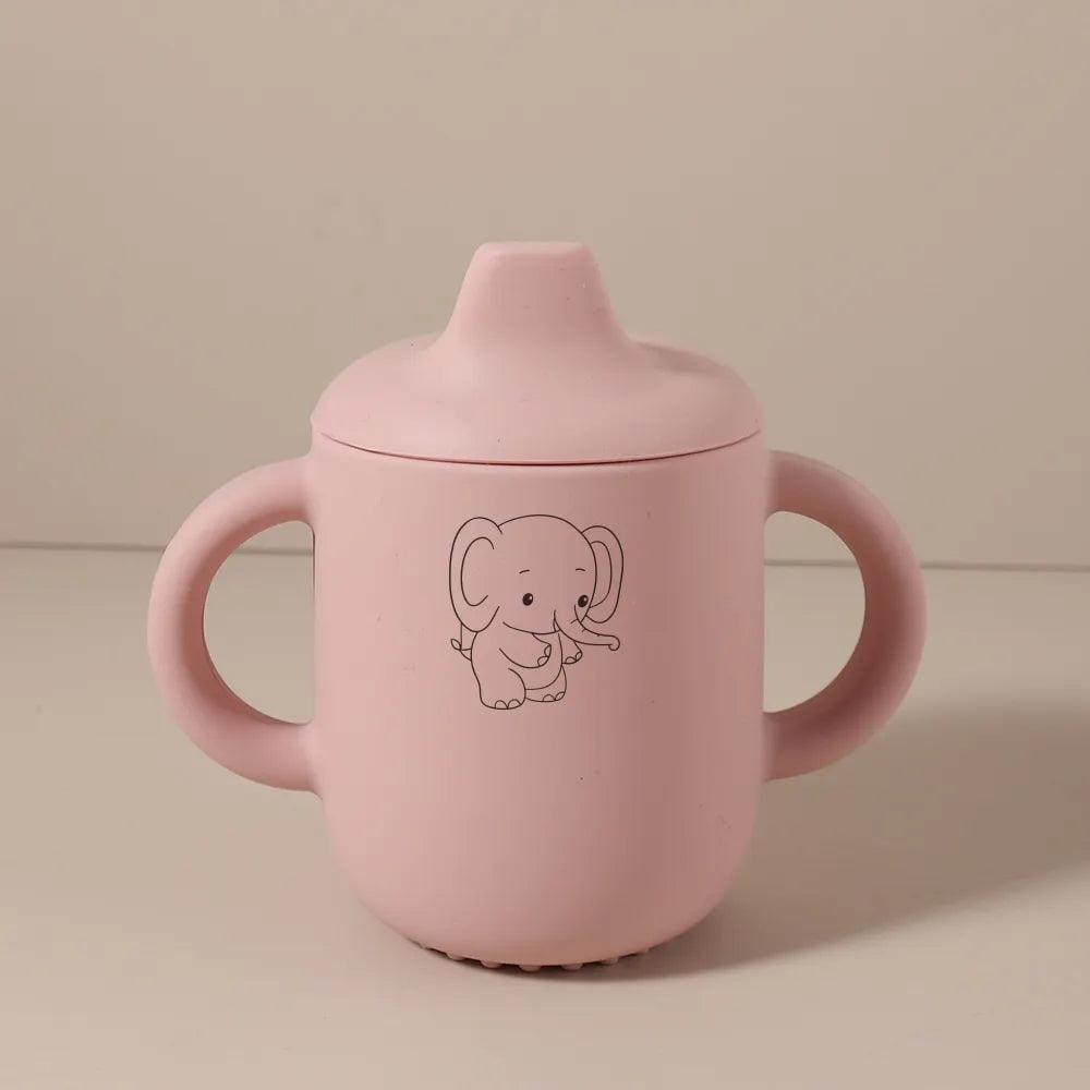 Tasse d’Apprentissage Bébé Personnalisée en Silicone – 180 ml