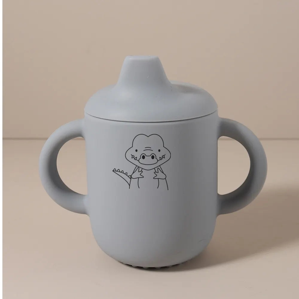 Tasse d’Apprentissage Bébé Personnalisée en Silicone – 180 ml